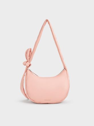 Charles & Keith Delilah Nylon Knotted Hobo Bag