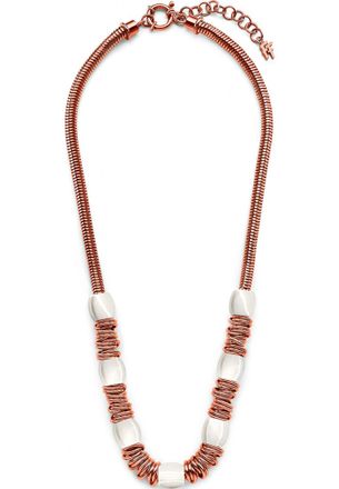 Folli Follie Womens 3N14T050RW Ladies Necklace - Rose Gold Stainless Steel - One Size