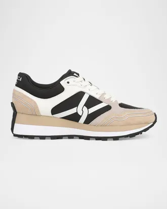 Veronica Beard Valentina Sport Mixed Leather Retro Sneakers