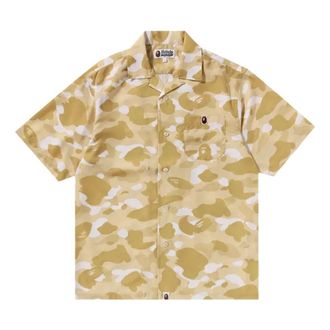 A Bathing Ape Color Camo Ape Head One Point Shirt Yellow 1K30-132-001-YELLOW