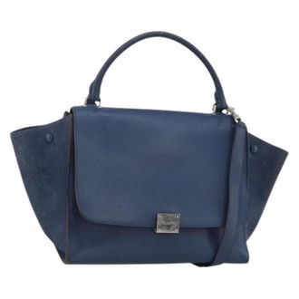 Celine Pre-owned Handbags, female, Blue, Size: ONE SIZE Pre-owned Vintage Hand Bag