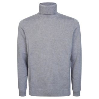 Drumohr Dolcevita ML Rasato Tubico Merino Finezza 7 - Heren - Truien - Grijs - Maat: L Wol