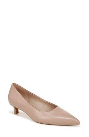 Naturalizer Natalia Pointed Toe Kitten Heel Pump in Warm Taupe Tan Leather at Nordstrom Rack, Size 7.5