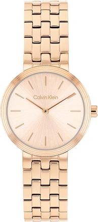 Calvin Klein Womens Refined Dial Link Bracelet Watch - Gold - OS