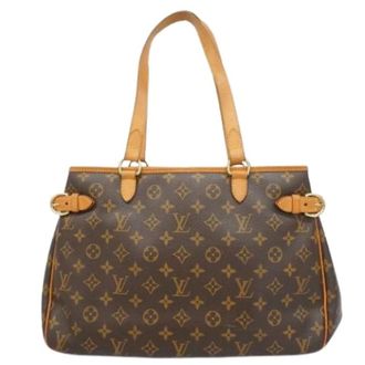 Louis Vuitton Pre-owned Tote Bags, female, Brown, Size: ONE SIZE Pre-owned Batignolles Horizontal Tote Bag