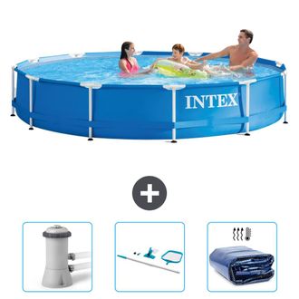 Intex Piscina Con Estructura Redonda - 366x76 Cm - 4-piezas Scb81