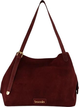 Braccialini Sara Hobo Bag - Dames - Schoudertassen - Rood - ONE Size - Leer - Tassen
