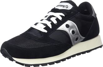 Saucony Mens Jazz Original Vintage Sneaker, Blk Silver Wht, 6 UK