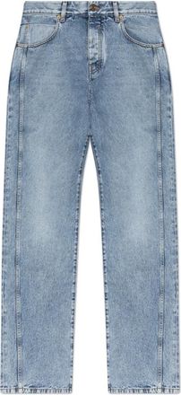 Balmain Straight-leg Jeans - Heren - Regular Fit Jeans - Blauw - W29 - Katoen - Jeans