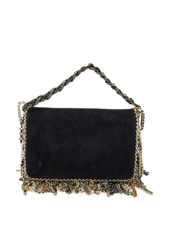 Jimmy Choo London suede chain-strap mini bag - Black