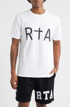 Rta Liam Logo Graphic T-Shirt in White at Nordstrom, Size Xxx-Large
