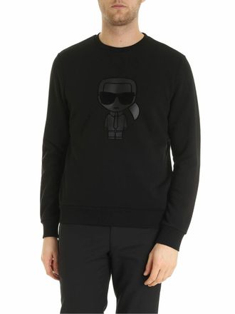 Karl Lagerfeld K/Ikonik print sweatshirt in black
