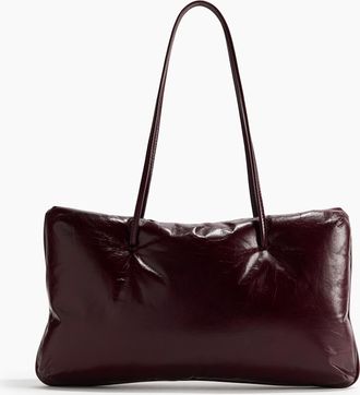 H&M Wattierte Umh&auml;ngetasche aus Leder - Red