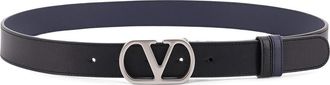 Valentino Garavani Reversible belt in Vlogo leather
