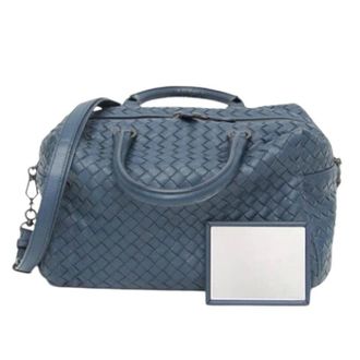 Bottega Veneta Vintage, unisex, Blauw, ONE Size, Leer, Pre-owned Vintage Handtas