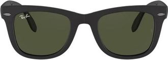 Ray-Ban Mannen Ogen Acetaat Herfst/Winter Collectie - Heren - Zonnebrillen - Zwart - 50 MM - Accessoires