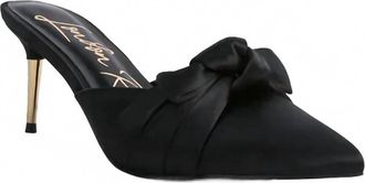 London Rag Womens Satin High Heel Shoe In Black