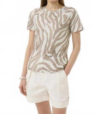 Inwear Alma Print T Shirt In Neutral Zebrah