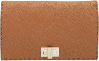 Fendi Pre-owned Wallets, female, Brown, Size: ONE SIZE Pre-owned Vintage Leather Wallet