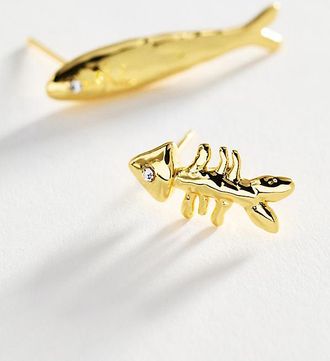 &Eacute;liou &Eacute;liou Sardine & Fishbone Mismatched Earrings