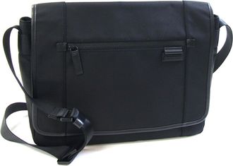 Michael Kors Black Nylon Canvas Leather Shoulder Bag (Pre-Owned)