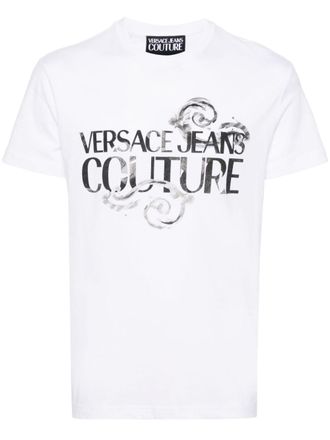 Versace Jeans Couture logo-print cotton T-shirt - men - Cotton - 2XL - White