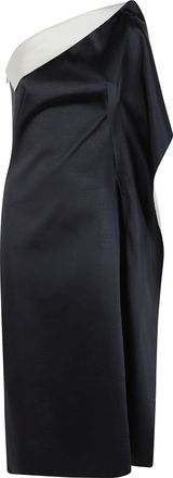 R&oacute;he Dress Off-Shoulder Sculptural Double-Satin