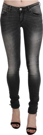 Acht Push Up Skinny Jeans - Dames - Skinny Jeans - Zwart - W27 - Katoen - Jeans