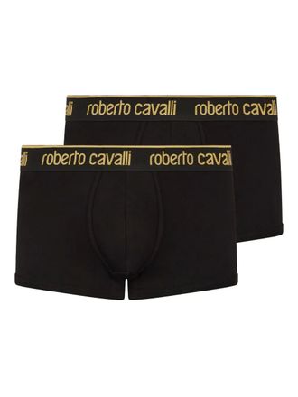 Roberto Cavalli Boxer con logo - Nero