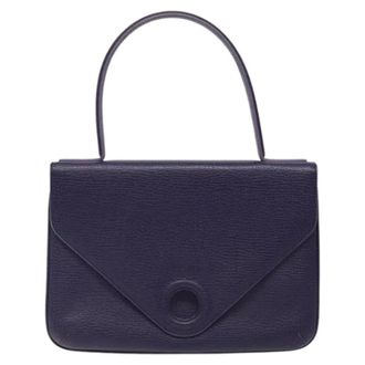 Loewe Pre-owned Leren Handtas - Dames - Pre-owned - Paars - Maat: ONE Size Leer