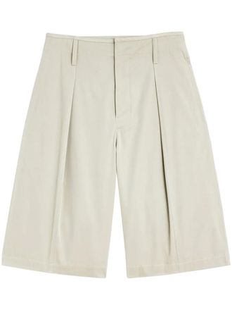 Christophe Lemaire Geplooide bermuda shorts - Beige