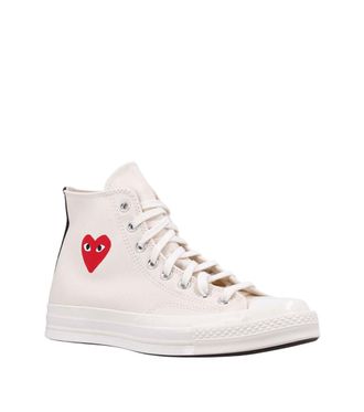 Comme Des Gar&ccedil;ons White Lace-up Sneakers