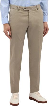 Brooks Brothers Khaki Stretch Katoenen Chinos - Heren - Chinos - Beige - W32 - Katoen - Broeken