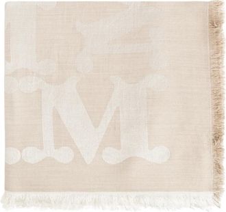 Max Mara Edro Sjaal - Dames - Zijden sjaals - Beige - ONE Size - Wol - Accessoires