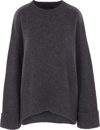 arch4 cuffed-sleeve crew-neck sweater - women - Cashmere - One Size - Grey