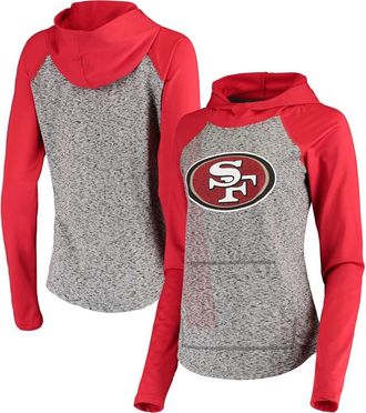 G-III 4Her by Carl Banks Womens G-III 4Her by Carl Banks Heathered Gray/Scarlet San Francisco 49ers Championship Ring Pullover Hoodie in Heather Gray at Nordstrom, Size