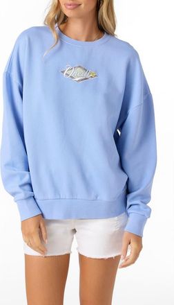 O'Neill Solis Fleece Graphic Sweatshirt in Hydrangea at Nordstrom, Size Small