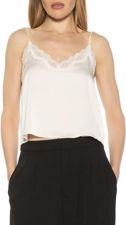 Alexia Admor Isla Lace Trim Cami in Ivory at Nordstrom Rack, Size X-Small
