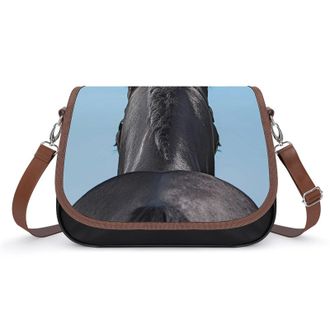 Generic Dreamy Horse Womens Crossbody Bag Fashion Shoulder Handbags Message Tote Bag with Adjustable Strap