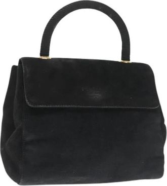 Prada Pre-owned Vintage Su&egrave;de Handtas - Dames - Vintage Handtas - Zwart - ONE Size - Su&egrave;de - Vintage