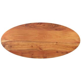 vidaXL Piano Tavolo 110x40x2,5 cm Ovale in Legno Massello di Acacia vidaXL