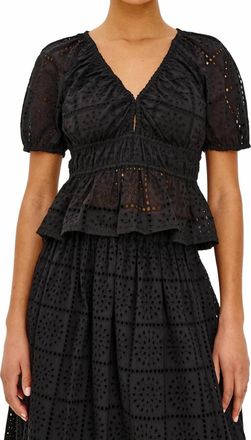 Rails Argenta Top In Black