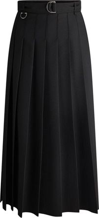Fusalp Tita midi skirt - women - Polyester/Viscose - 34 - Black