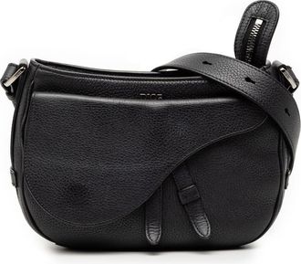 Dior Pre-owned Dior Grained Calfskin Saddle Soft Bag 29 BO 0271