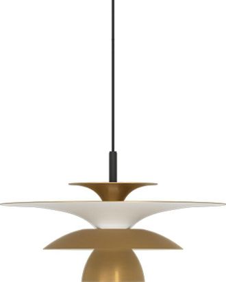 Belid Picasso Plaf&oacute;n Colgante Domo 38cm Lat&oacute;n Envejecido 1x G9