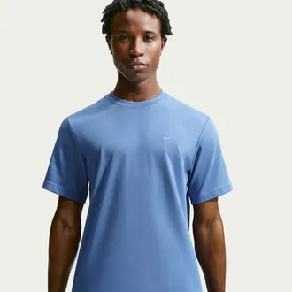 Nike Mens Primary Dri-FIT Short-Sleeve Versatile Top in Blue | DV9831-459