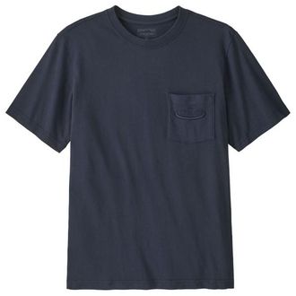 Patagonia MW 95 Oval Logo Pocket Tee T-Shirt f&uuml;r Herren | blau