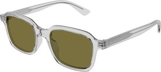 Alexander McQueen AM0571S 004 Mens Sunglasses Grey Size 50 - Free RX Lenses - Free RX Lenses
