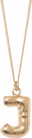 Completedworks Womens Plated J Pendant With Chain Necklace In Gold