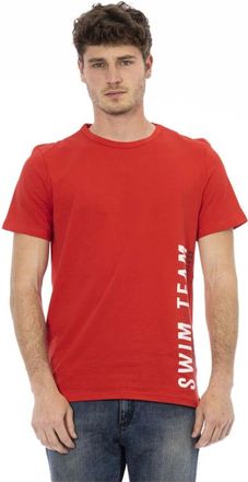 Dirk Bikkembergs T-shirt met voorkantprint Beachwear - Heren - T-shirts - Rood - S - Tops